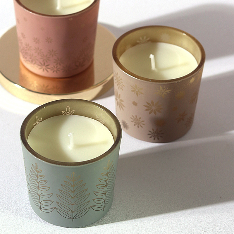 Fragrance Home Decor - Velas de cerámica coloridas, tazas de