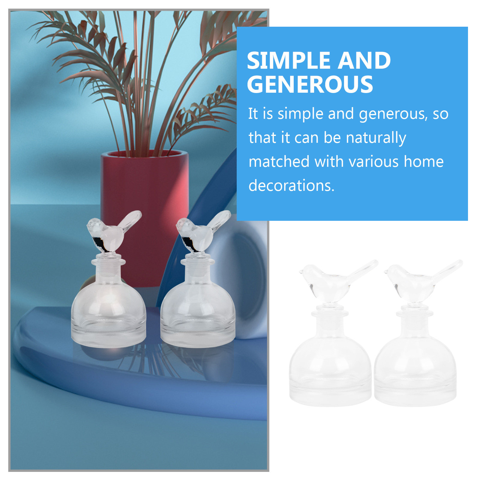 2 botellas de vidrio para perf - Fragrance Home Decor reseña y precio