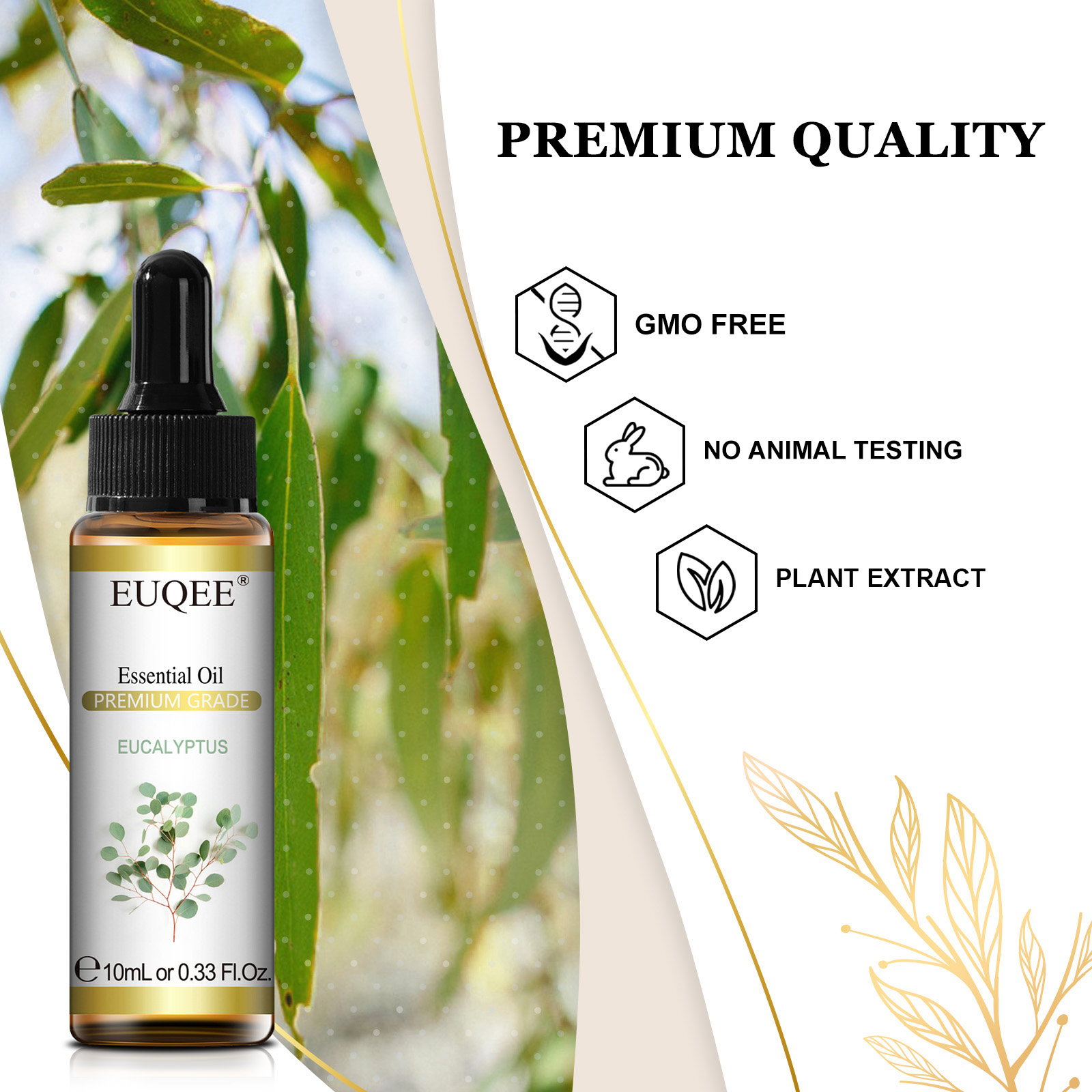 EUQEE 10ML aceites esenciales  - Home Fragrance Eucalyptus reseña y precio